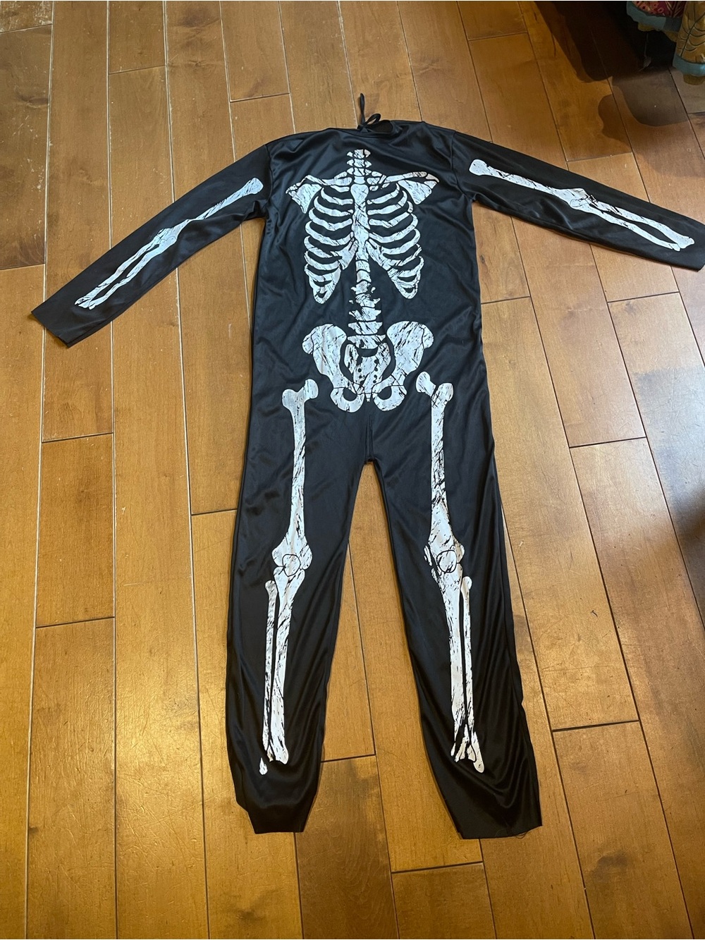 Kids Black Skeleton One-Piece Bodysuit